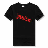 Camiseta De Algodón Para Hombre Judas Priest Estampado Streetwear Con Banda De Latón Estilo Metalero Camiseta De Manga Corta Para Verano - details 5