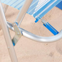 AKTIVE Silla playa plegable, Silla baja de playa, Azul rayas, 44x45x76 cm, Incorpora topes antivuelco, Asa de hombro, Soporta 110 kg, Sillas de playa, Sillas de playa bajas, Sillas de playa plegables, Sillas plegables de playa - details 5