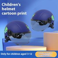 Casco De Bicicleta Eléctrica Para Niños Protección Solar Verano Estilo Medio Seguridad Para Niños Y Niñas Diseño De Dinosaurio Rosa Y Verde - details 0