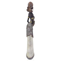 CAPRILO REGALOS & DECORACIÓN Figura Decorativa Étnica de Resina "Africana con Jarrón". Adornos y Esculturas. Regalos Originales. Decoración Hogar.  12 x 7,50 x 43 cm. - details 1