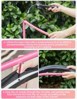 Ridenow 1Pcs Tubo De Bicicleta De Aluminio Super Ligero 700C Para Rueda De 20-25 Pulgadas TPU Largo De 65-85mm Para Carretera - details 11