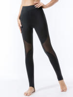 Pantalones De Yoga Para Mujer Cintura Alta Esbelta Pantalones De Fitness Elásticos Terciopelo Secado Rápido Transpirables Para Correr Y Yoga - details 1
