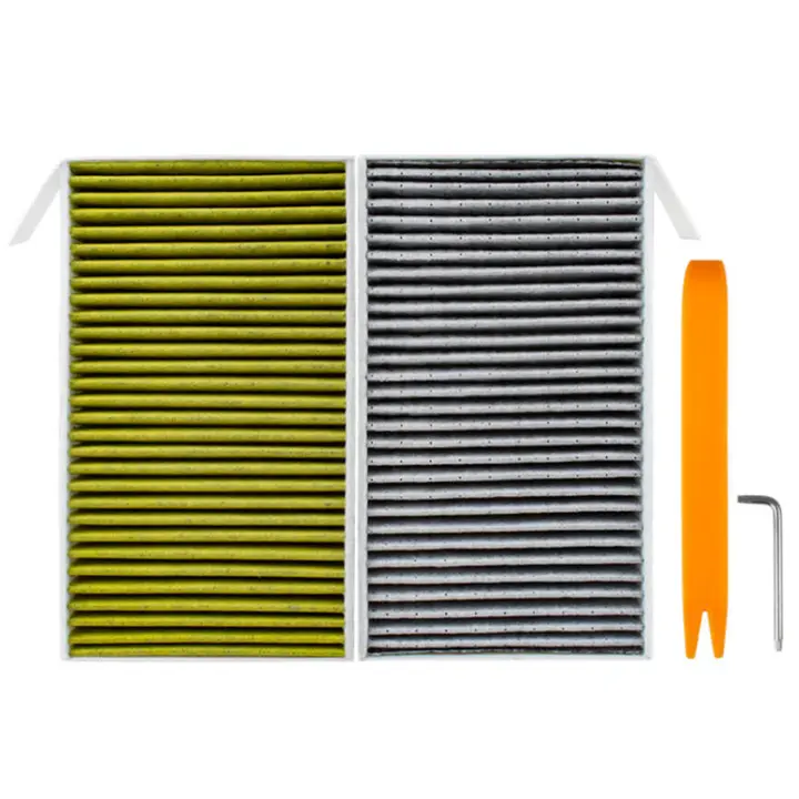 Filtro De Aire Para Coche 2 Piezas Filtro De Condicionador De Aire Para Cabina Reemplazo Con Carbón Activado Para Tesla Model 3 Model Y 3rd Model3 - 1
