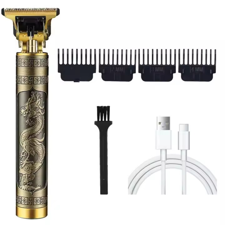 BIT Cortapelos eléctrico profesional para hombres, recortador de pelo de barba con cuchilla en T, cortapelos inalámbrico y recargable - 1