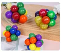 Bola De Colores Elástica Para Aliviar El Estrés Juguete Creativo Para Adultos Y Niños Bola De Succión Con Varias Esferas De Bebida Juguetes Para Morder Y Comprimir - details 5
