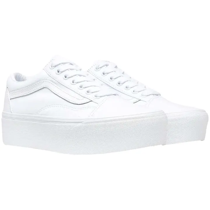 Calzado Zapatillas Casual marca Vans modelo Vn0A7Q5Mw001 para mujer en color blanco - 1