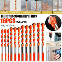 Juego De 16 Piezas De Brocas De Carburo De Tungsteno Para Masonería Metal Cerámica Porcelana Ladrillo Madera 3-12mm Herramientas De Perforación - details 0