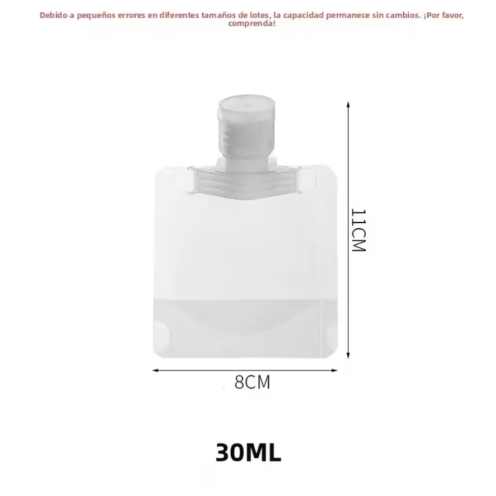 10Pcs Set De Viaje Ecológico Con Botellas De Loción Ducha Y Shampoo De 30/50/100ML Para Cosméticos Y Facial Portátil - 1