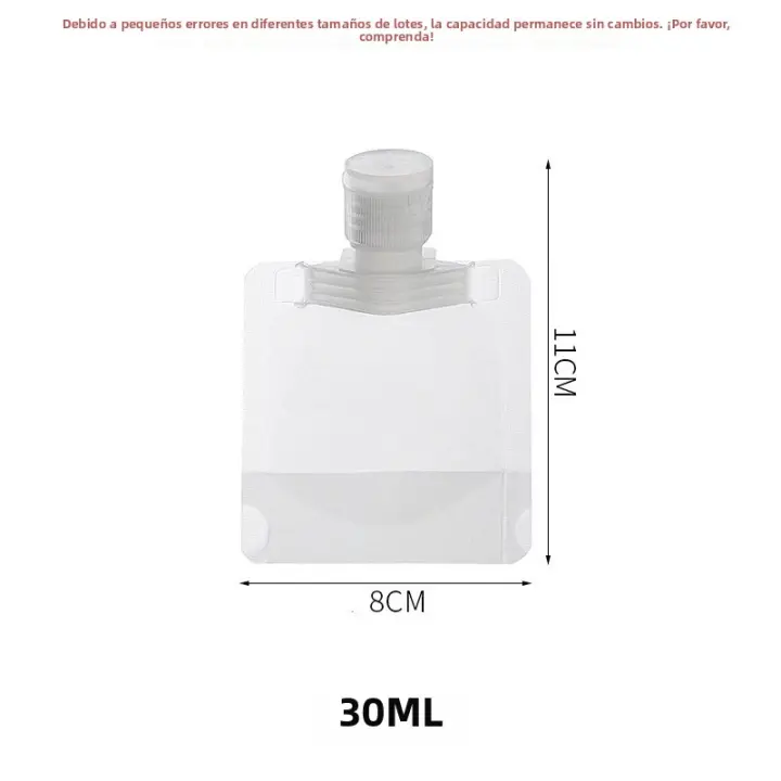 10Pcs Set De Viaje Ecológico Con Botellas De Loción Ducha Y Shampoo De 30/50/100ML Para Cosméticos Y Facial Portátil - 1