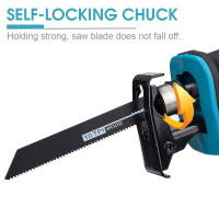 Sierra alternante inalámbrica para corte de madera/Metal, 4 hojas de piezas, batería Makita de 18v (sin batería) - details 0