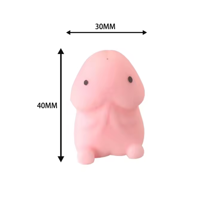 Juguete De Alivio De Estrés En Forma De Pene Divertido De PU Batería Slow Rebound Regalo Interesante Para Relajar La Presión - 1