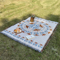 Carpet Bohemio Para Picnic Alfombra De Playa Portátil Para Camping Y Uso Doméstico Tapete De Sofá Tejido Poliéster 100% - details 19