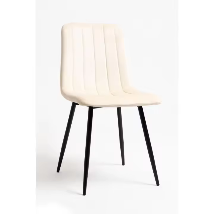 Silla Miller Black Terciopelo - Beige - 1