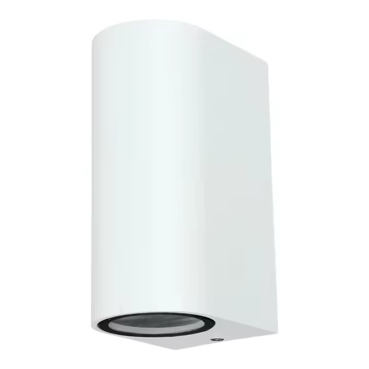 LED7 Aplique Exterior de Pared Blanco Redondo Compatible con bombilla GU10  / WAL-1580R-WH - 1