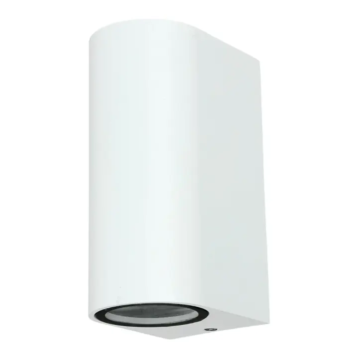 LED7 Aplique Exterior de Pared Blanco Redondo Compatible con bombilla GU10  / WAL-1580R-WH - 1