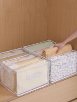 Caja De Almacenamiento Para Ropa Y Accesorios De Cama Organizador De Armario Estándar De Poliéster Resistente Al Humo Y Fácil De Plegar - details 0