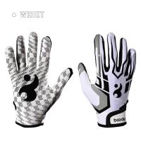 Guantes De Fútbol Profesionales Para Adultos Transpirables Antideslizantes De Béisbol Y Fútbol Americano Guantes De Mano Completo Con Palmas Ajustables Para Jóvenes - details 15