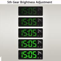 Reloj De Alarma Digital Con Espejo LED Y Soporte Para Teléfono Muestra De Temperatura Y Fecha Reloj De Noche Para El Lecho - details 12