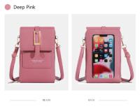 Bolso Bandolera De Cuero Sintético Moda Con Pantalla Táctil Y Pochete Exterior Para Mujer Estilo Inglés Vertical Con Slots Para Tarjetas - details 16
