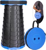 Taburete Plegable Portátil de Segunda Generación, Taburete Telescópico Ligero, Carga 550 LB, para Exteriores, Senderismo, Pesca, Barbacoa, Interior, Viajes, Fiestas, Altura Ajustable 6.5-45 cm - details 0