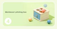 Juguete Montessori Para Bebé Caja De Monedas De Madera Cognición De Colores Y Formas Juego Educativo De Alineación De Objetos Permanentes Para Desarrollo De Motricidad Finas - details 3