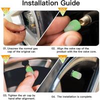 4-20PCS Luminosos Valvula De Neumático Para Coche Con Cubierta Fluorescente Noche Brillante Decorativa Para Motocicleta Bicicleta Rueda Tapa De Boquilla Antipolvo - details 13