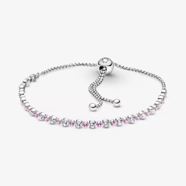 Pulsera Pandora Brillante con Cierre Deslizante 599377C02 - 1