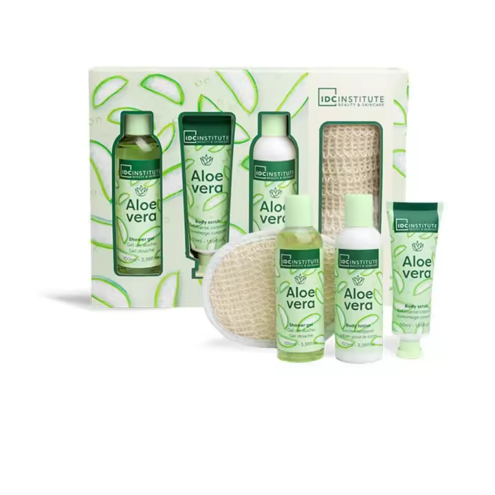 ✨ IDC Institute Set de Regalo Aloe Vera 4 Piezas | Spa Natural para una Piel Radiante y Suave ✨ - 1