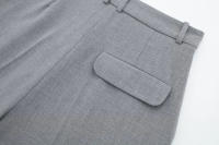 Traza Elegante Conjunto De Pantalones Solids Para Mujer Verano 2024 Sin Mangas Cuello En V Botones Vestido Top + Shorts De Cintura Alta Vintage - details 18