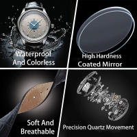 Reloj De Pulsera Para Hombre Marca Top Lujo Negocios Impermeable Reloj De Cuarzo Con Correa De Cuero Para Hombres Reloj De Manos Handsome 2025 Nuevo - details 9