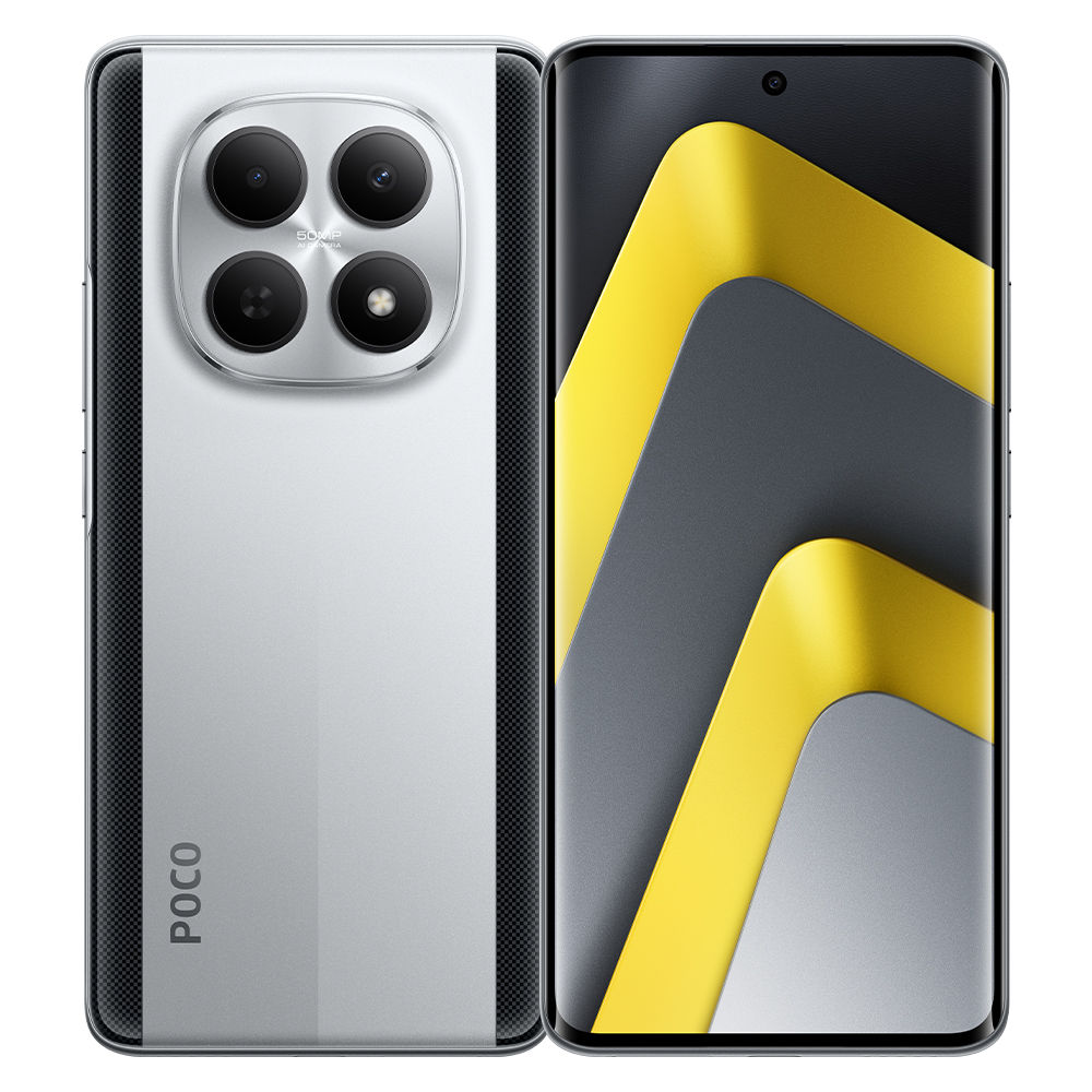 POCO M8 5G Smartphone Snapdragon® 6 Gen 3 Octa-core 6.77" Flow AMOLED display 120Hz Display 50MP Camera 5520mAh 45W turbo charging Powered by Xiaomi HyperOS 2 up to 2.4GHz 2392x1080 Bluetooth 5.1