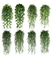 90cm Persian Fern Hojas Vines Decoración De Habitación Artificial Plantas Colgantes Para Bodas Y Fiestas Decoración De Pared Balcón Material PP - details 2