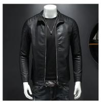 Chaqueta De Cuero PU Para Hombre Estilo Motociclista Streetwear Béisbol Outdoor Bomber Casual Para Otoño Windbreaker Masculino - details 7