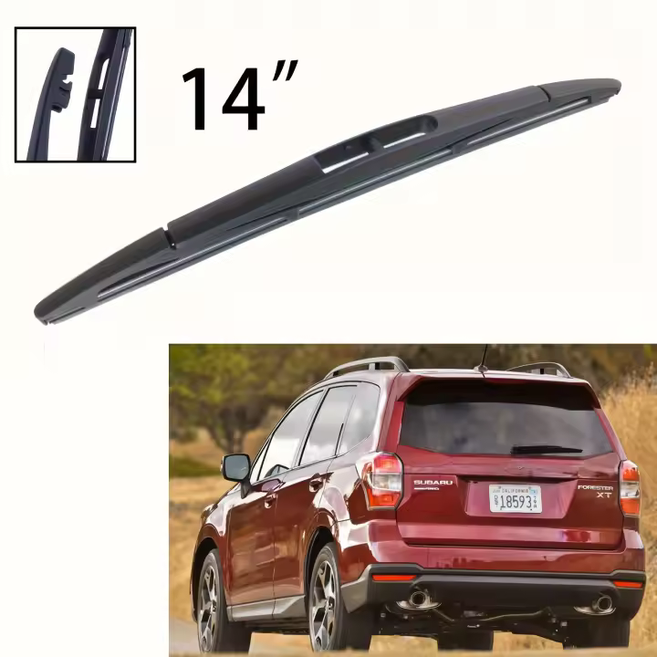 Limpiaparabrisas Trasero 14" Para Subaru Forester SJ MK4 2013-2018 Limpieza De Ventana De Maletero Material De Goma - 1