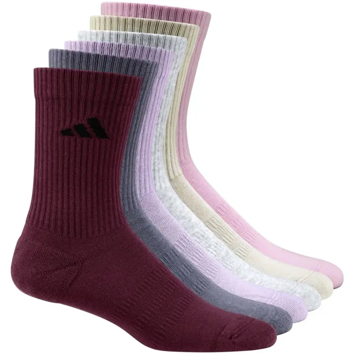 Calcetines adidas Cushioned Crew Mix Aurora Ruby 6 Pares - 1