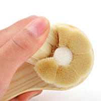 Cepillo Facial Suave De Pelo Con Mango De Madera En Forma De Flor De Cerezo Limpiador De Puntos Negros Y Exfoliante Para Limpieza Del Rostro - details 4