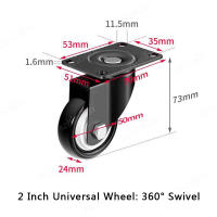 Ruedas De Silla Para Muebles 4pcs Conjunto De Rodillos Negros Para Carro De Plataforma Y Asiento Pesado Accesorio Doméstico - details 12