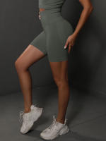 Shorts De Yoga Para Mujer Deporte Cortas De Cintura Alta Sin Costuras Para Gimnasio Y Ciclismo Elevador De Glúteos Fitness - details 62