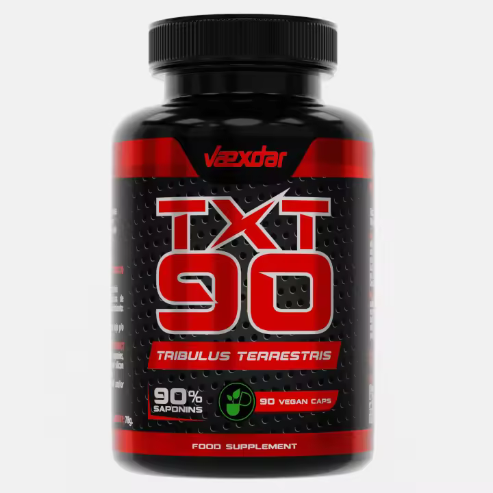 Vaexdar - Tribulus Terrestris - TXT90 - 2100 mg por dosis - 90% Saponinas - Alta Concentración - 90 Cápsulas Vegetales - 1