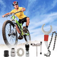 Kit De Herramientas Para Bicicleta 6 Pcs Herramientas De Reparación Profesionales Para Bicicleta De Montaña Con Retirador De Casette 3-en-1 Llave Y Rompe Cadena - details 7