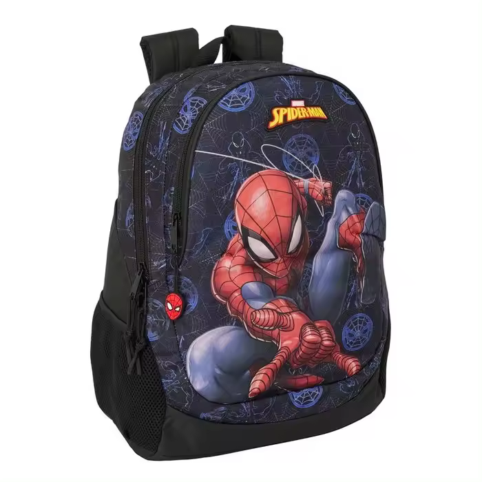 MOCHILA ADAPTABLE A CARRO SPIDERMAN ATTACK PRIMARIA GRANDE - 1