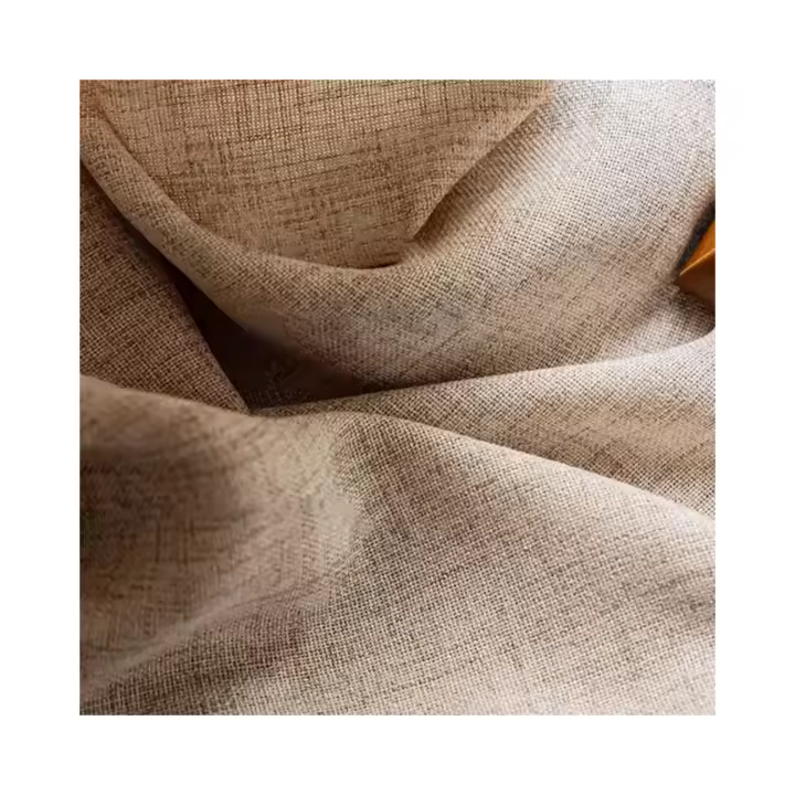Modernas Cortinas De Ventana De Estilo Coreano Sencillo Y Elegante Color Sólido Hechas De Lino Translúcidas Para El Salón - 1