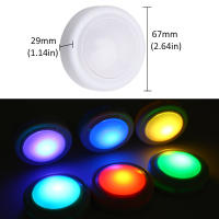 Luces LED Para Gabinete Con Control Remoto RGB Cambio De Color Sin Cable Para Cocina Dormitorio Armario Contador Luz Nocturna - details 2
