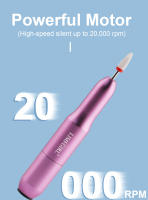 Máquina De Uñas Eléctrica Portátil 20000RPM Con USB Herramienta Profesional Para Pulir Y Retirar Acrílico Y Gel De Uñas - details 4