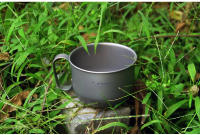 Taza De Café De Titanio Tiartisan 500ml Portátil Y Ligera Para Camping Y Exteriores Con Tapa Posibilidad De Contener Agua Hervida - details 2