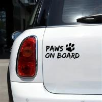 Paw on Board Vinilo Adhesivo Para Coche DISEÑO DE PERRO Decoración Vehicular PVC Autocolante De Mascota Tamaño Único - details 6