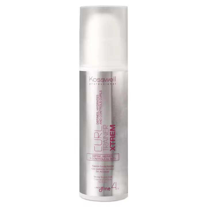 Kosswell CURL TRAINER XTREM 150ml - Potenciador de Rizos - Define, hidrata y controla el rizo - Control fuerte y duradero sin rigidez. - 1