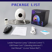 Proyector De Luz Galáctica Espacial Lander Astronauta Regalo De Navidad Decorativo Para Dormitorio Control De Color Ajustable - details 5