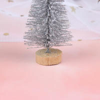 3 Piezas Árbol De Navidad Mini Pino Con Base De Madera Decoración De Mesa Para El Hogar Miniaturas S/L (7/9cm ) Estilo Pastoral - details 6