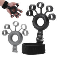 Entrenador De Músculos De Mano Con Anillo De Muñeca Ajustable En Silicona Estirador De Dedos Para Escalar Y Guitarra - details 11